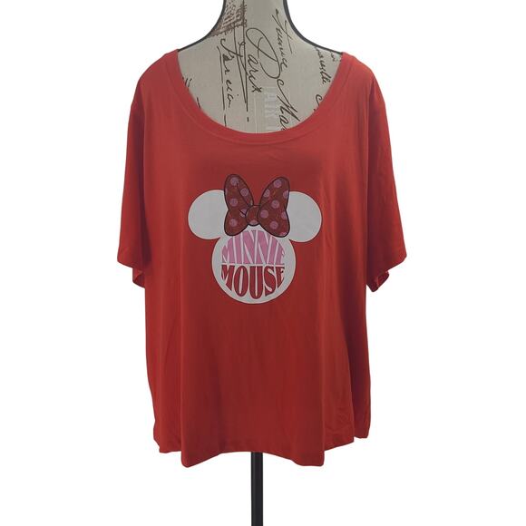 Disney Minnie Mouse ladies blouse red Size XL - Picture 2 of 10